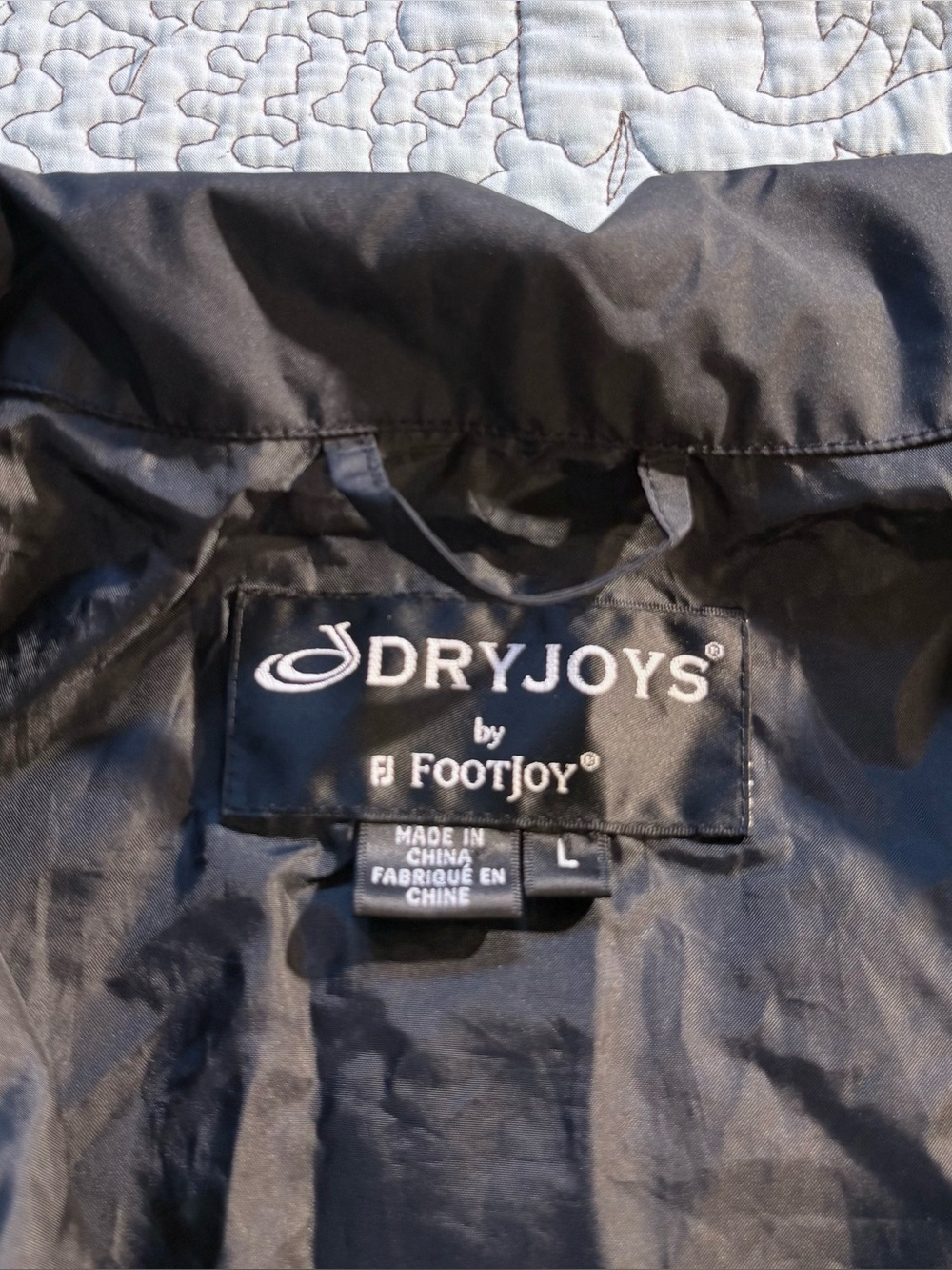 💥DryJoys by FootJoy Golf Jacket Lime Black Short Sleeve 1/4 Zip Sz L🧡 - Picture 10 of 12